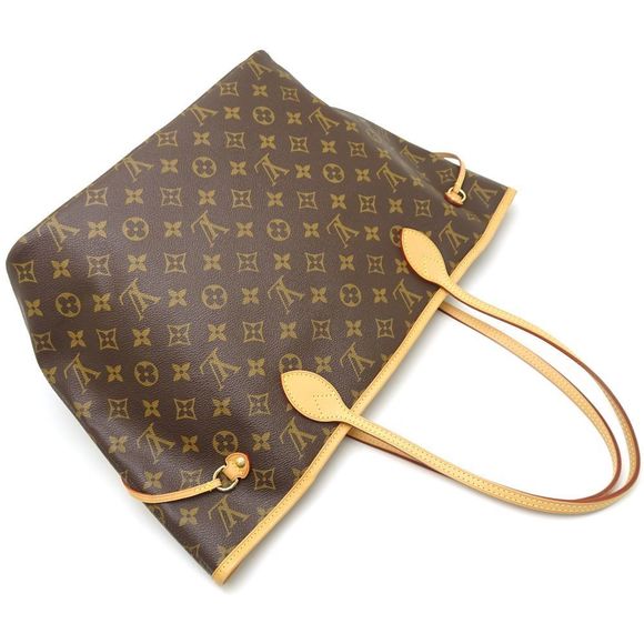 Louis Vuitton Monogram Neverfull MM Beige Tote Bag - Picture 3 of 6